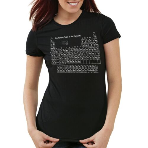 Sheldon tableau périodique t-shirt Femmes Big uni Cooper chimie theory Bang Cooper