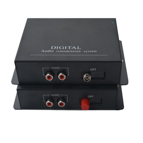 1 Pair 2 Channel Hi-Fi Audio Fiber Optical Media Converter System High Quality