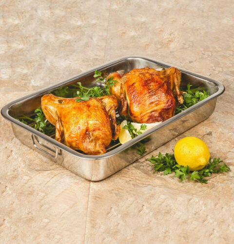 High Quality Stainless Steel Roasting Lasagna Pan With Rack 