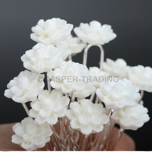 New For Bridals Wedding Crystal Diamonte Hair Pins Pearl Flower Slide Clips Grip