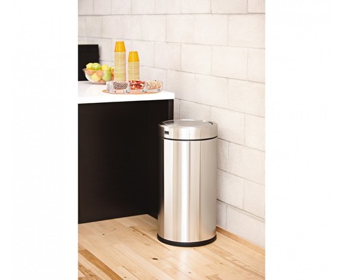 simplehuman 55 litre stainless steel swing top can