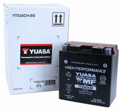 12v Battery Yuasa YTX20CH-BS Kawasaki VN1600-B Vulcan Mean Streak 04-/'09 AGM