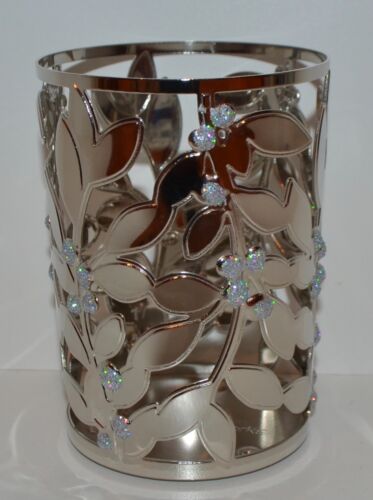 BATH & BODY WORKS HOLLY BERRY LEAVES SMALL MEDIUM MINI CANDLE HOLDER SOAP SLEEVE 