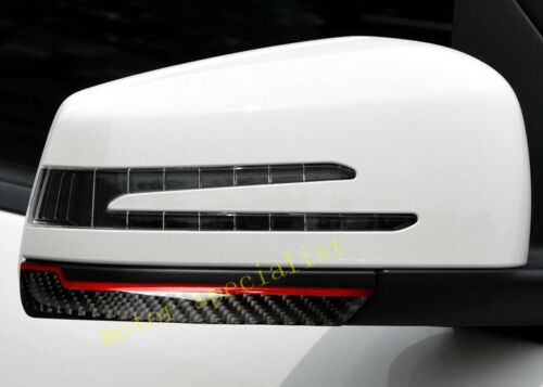 Carbon Fiber Side Rearview Mirror Stripe Cover For Benz A B C E CLA GLA CLS GLK