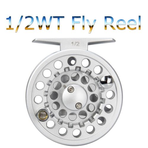 Fly Reel 1//2//3//4//5//6//7//8 WT Large Arbor Silver//Black Aluminum Fly Fishing Reel