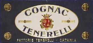 Cognac Tenerelli Vintage Original Italian Sign