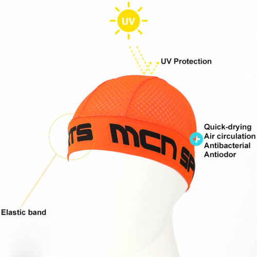MCN Cooling Mesh Skull Cap Under Helmet Riding Cycling Cap Liner Beanie Dome Cap