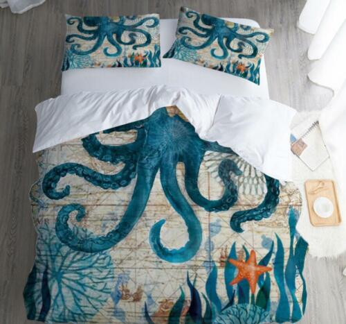 3D print Bohemia Underwater World Animal Bedding set Comforter Cover Pillowcase 