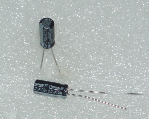Electrolytic Capacitor 2 x 2.2 uF x 100 V by Chenxing VENT