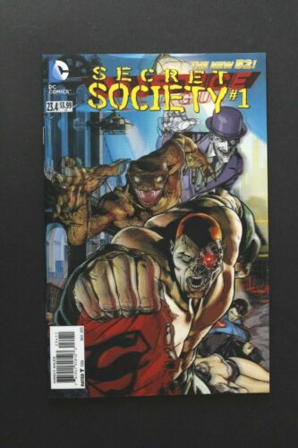 JUSTICE LEAGUE 23.4 SECRET SOCIETY 1  LENTICULAR  3-D  2013  NM  NEW NEVER READ 