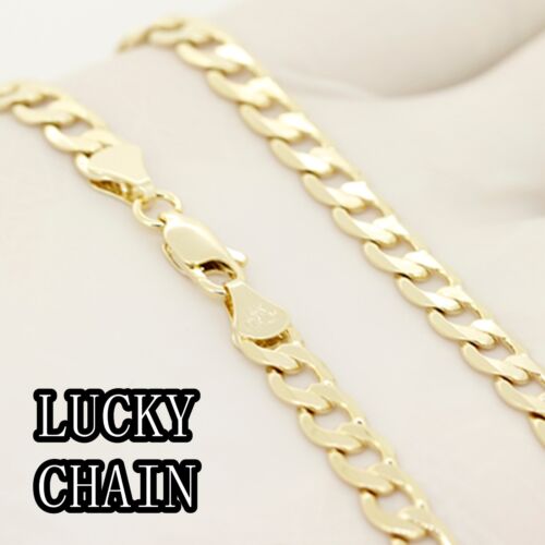 6mm 22g//E250 24/" 14K GOLD PLATED HIPHOP CUBAN LINK CHAIN NECKLACE