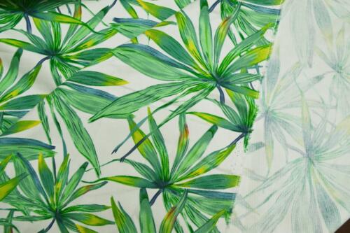 LF817t blanc feuilles vertes en toile coton 3D Siège Boîte Forme Housse De Coussin