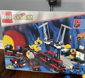 Lego 4565 9v Heavy Freight Railway Train W/Xtra Track 100% Complete w/Box Manual