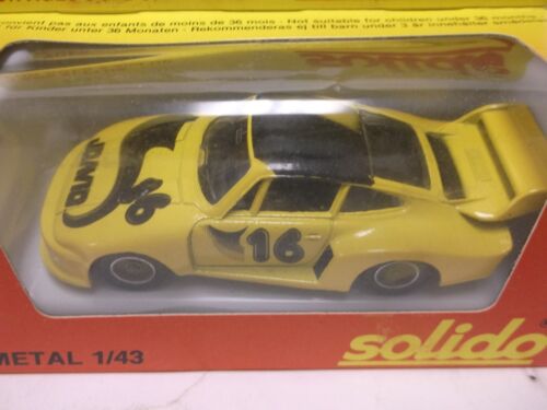 Solido No.1332 Porsche 935 In Yellow 1:43 Scale