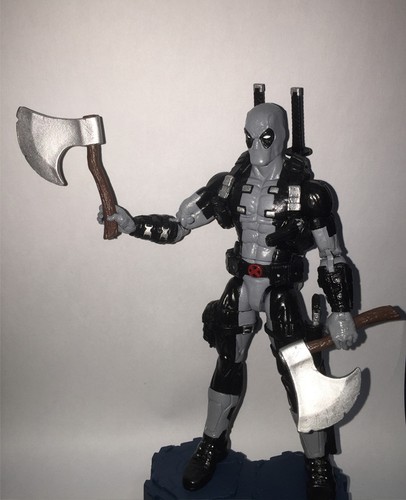 2PCS Marvel Wrench Axe Army Tactical Tomahawk Fits 6/" Deadpool Figure Accessorie