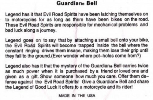 Flame Guardian® Bell Motorcycle Harley Luck Gremlin Ride 
