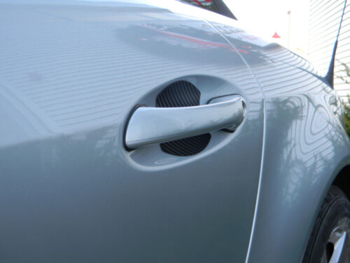 Carbon Fiber Trim Door Handle Guard Paint Scratch Protector Fits All Subaru 4pk