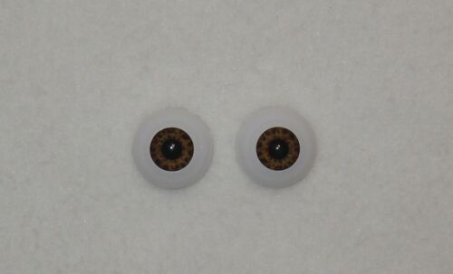 Acrylic Real Eyes in Tiger Brown 12MM 
