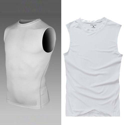 Herren Kompression Base Layer Tank Tops Sport Muskelhemd T Shirt Weste Elastisch