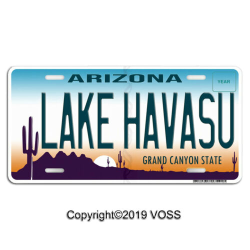 Arizona City Names Custom Aluminum Vanity Car License Plate "Lake Havasu" 