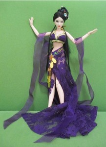 Barbie-doll-cloths-vintage-traditional-Chinese-dancing-dress-handmade-girl-gift