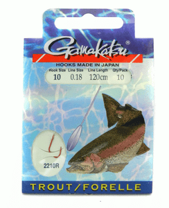 Gamakatsu Forellen Haken 2210R 120cm Gr.10