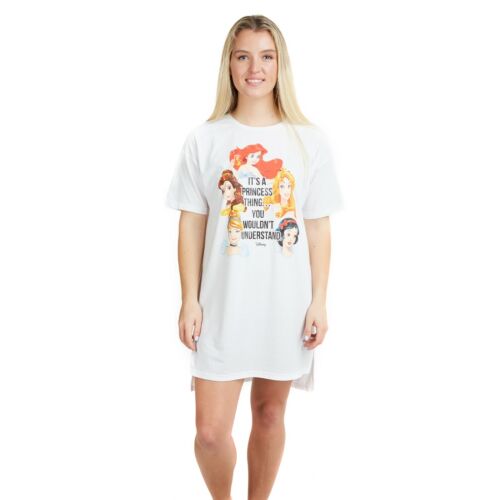 S-XL T-shirts Princess Mickey Sleep Ladies Official Logo Disney 