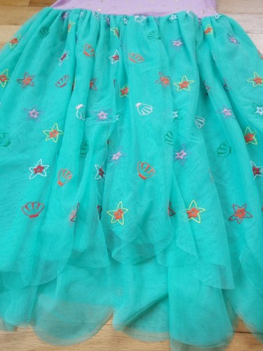 NWT HANNA ANDERSSON DISNEY SOFT TULLE ARIEL DRESS $80 150 12 140 10