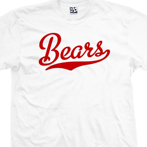 Bears Script Tail T-Shirt All Size /& Colors High School Sports Football Team