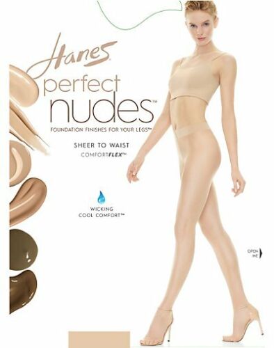 Hanes Perfect Nudes Sheer to Waist Run Resistant Light Tummy Control Hosiery