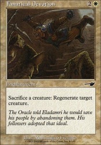 4x Fanatical Devotion MTG Nemesis NM Magic Regular