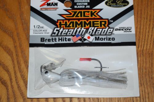 Evergreen Z-Man Stealth Blade Jack Hammer Chatterbait 1/2oz Clearwater Shad 