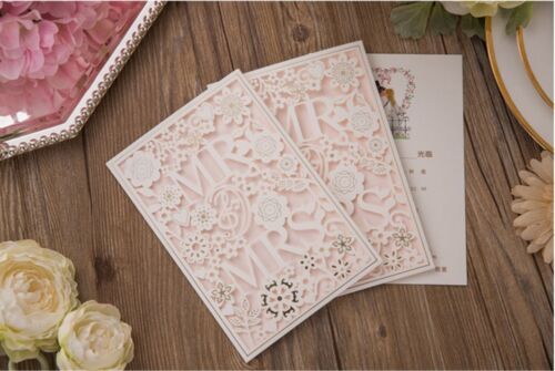 Details about   Personalized Printing Wedding Invitation Card With Envelopes Seals Custom White 