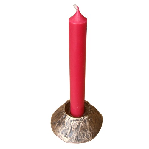 Bronze Leuchter Kegel 5 cm Durchmesser Bronze candle holder cone
