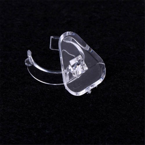 5pcs Transparente Ring Zeigen Kunststoff Displays Schmuck Halter Stand Halter