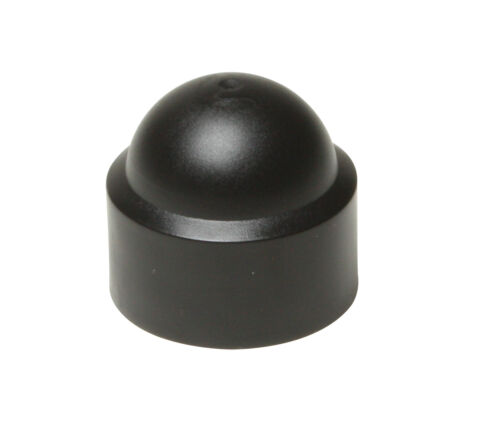 Black Domed Plastic Nut // Bolt Cover Caps 8MM Spanner Size 5mm PK 4 M5