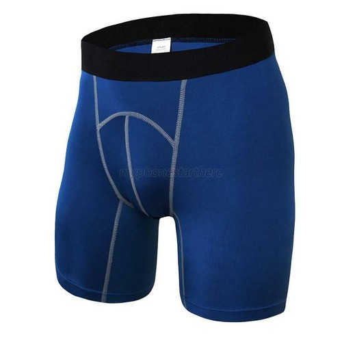 Men Running Sports Compression Tights Base Layer Under Long Shorts Tights Pants