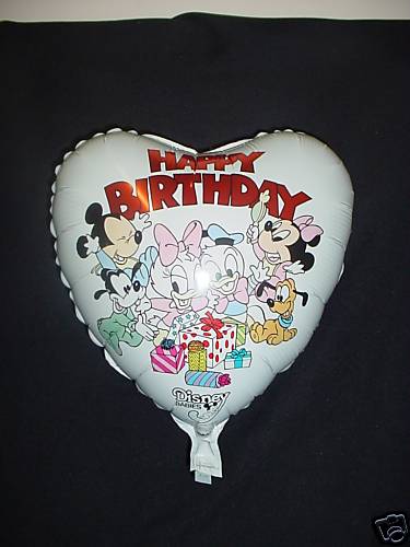 18 /"Joyeux Anniversaire Disney ballon en forme de coeur-BL139