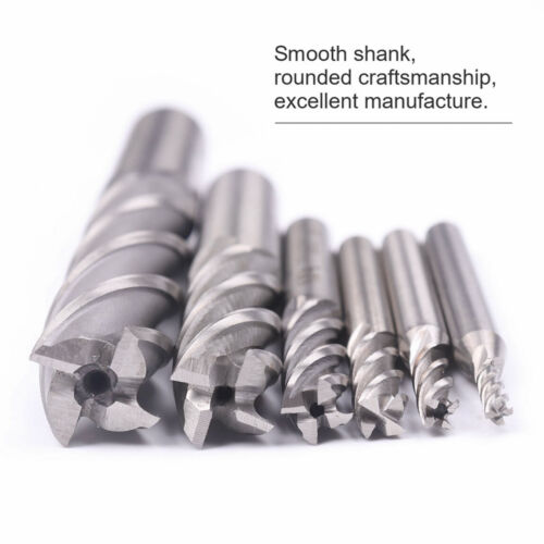5Pcs HSS 1/4"x1/4" CNC Shank 4 Flute Endmill Milling Machine Cutter Bit in US 