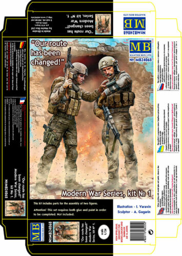 kit No Our route has been changed Master Box 24068 1//24 Modern War Series 1