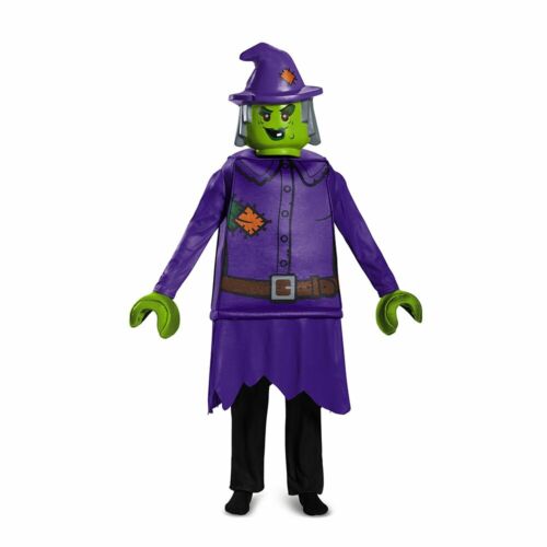 10-12 Large Purple Details about   Disguise Lego Witch Deluxe Costume 