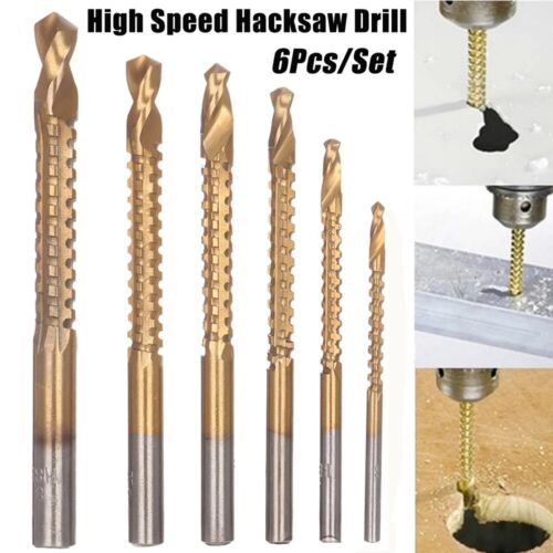 Drill Bit Set 6pcs/set Metal Thread Spiral Screw Metric Composite Tap Twist 