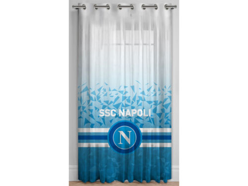 Tenda pannello con Borchie velata SSC Napoli ufficiale 140 x 290 cm Tende calcio 
