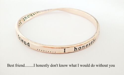 Sterlina Mi Milano Sentimental Meaningful Message Twisted Bangle Bracelet Gift