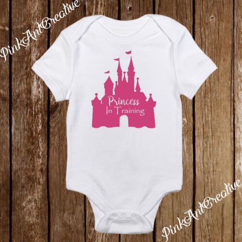 Bodysuit Infant Princess in Training Castle Cute Baby Girl Clothes Onesies 