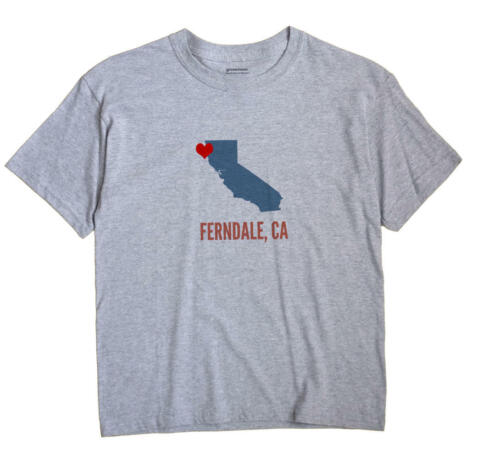Ferndale California CA T-Shirt HEART