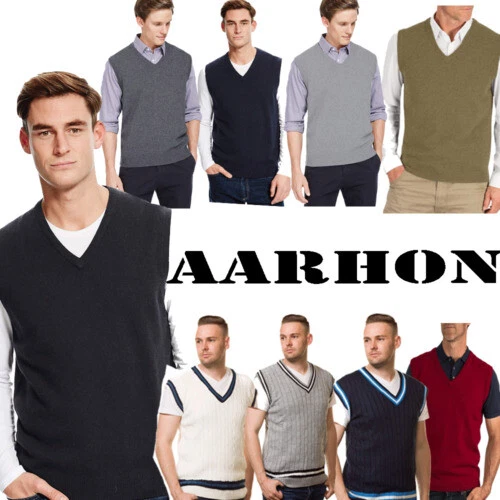 Cotton V-Neck Jumpers & Cardigans for Men