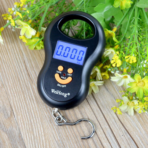 50Kg/5g Portable LCD Digital Hanging Luggage Scale Travel Electronic Weight 