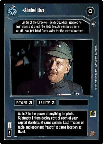 Star Wars CCG Reflections I VRF Very Rare Foil Admiral Ozzel