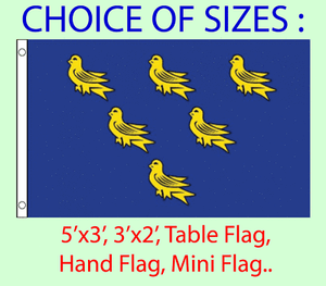 Hand Flag Table Flag.Free P/&P Sussex Flag Choice of Polyester 5x3/'